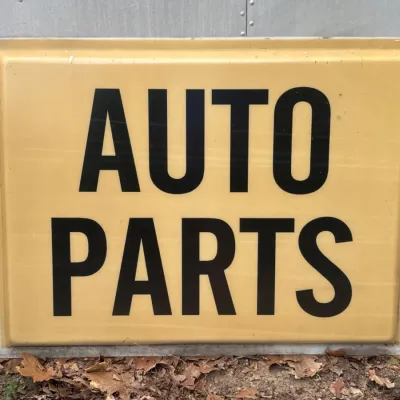 Sale Photo Thumbnail #35: auto parts sign