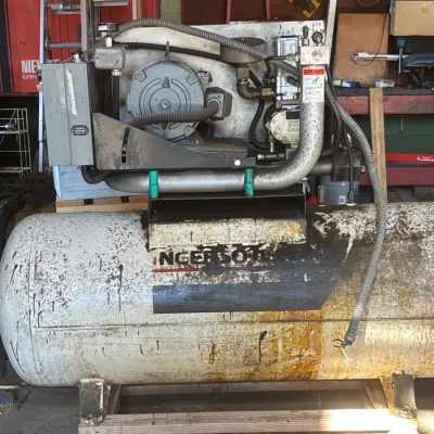 Sale Photo Thumbnail #125: Ingersoll Rand horizontal air compressor