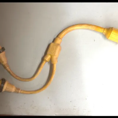 Sale Photo Thumbnail #121: Marinco yellow shore power Y-adapter cable