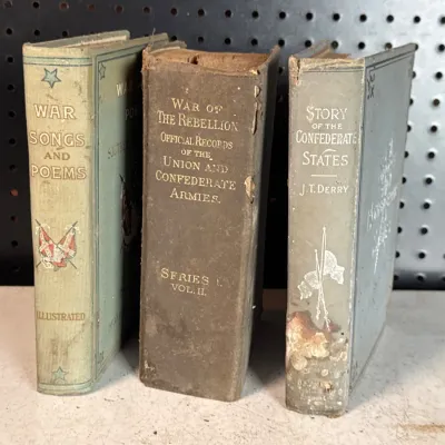 Sale Photo Thumbnail #154: Civil War history books set