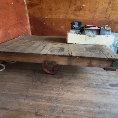 Sale Photo Thumbnail #20: industrial wooden factory cart