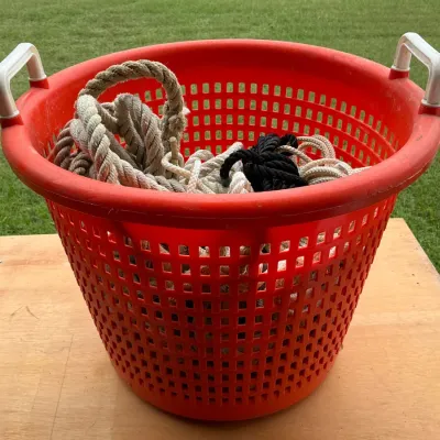 Sale Photo Thumbnail #183: Oyster basket with rope