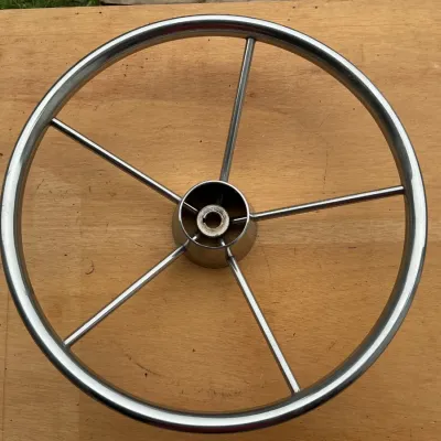 Sale Photo Thumbnail #185: Stainless Steel Boat Steering Wheel