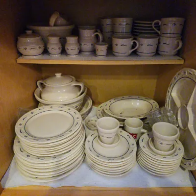Sale Photo Thumbnail #22: Complete Longaberger dinnerware 