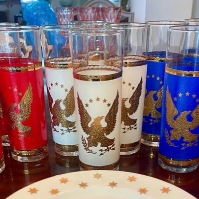 Libbey Bicentennial glasses set of 12 - four each color.  Priced individually.