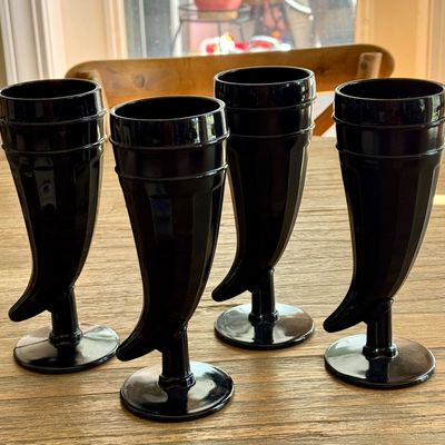 Indiana Glass Tiara "Powder Horn"  Black