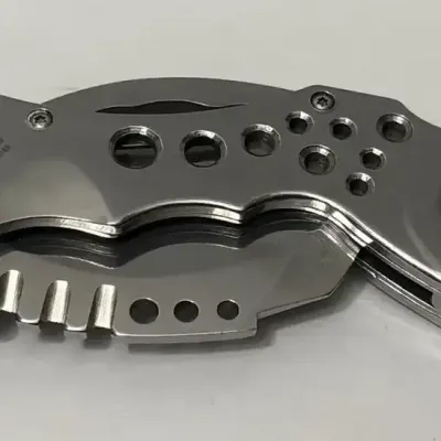 Mack Schmidt MS 2 Tactical Hawkbill Pocket Knife - Stainless Steel, Karambit, Finger Ring, Clip