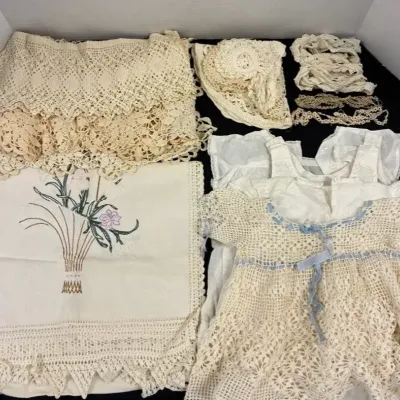 Table Cloths - Crochet Table Linen, Doily, Christening Dresses, Embroidery, Table Runner, Lace