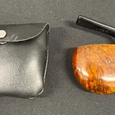 VTG Rolex Briar Pocket Pipe - Case, Swivel Stem, Vest Pocket, Majestic, London Made