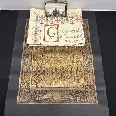 Medieval/Religious Decor - King Arthur Knights of Round Table, Lancelot Du Lac, Bible, Card Holder