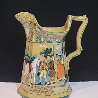 Buffalo Pottery Emerald Deldare Pitcher