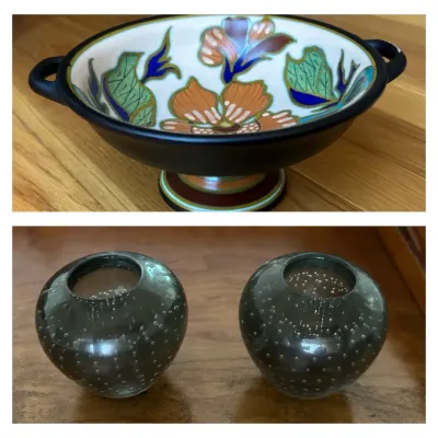 Gouda Art Pottery & Bullicante Candle Holders