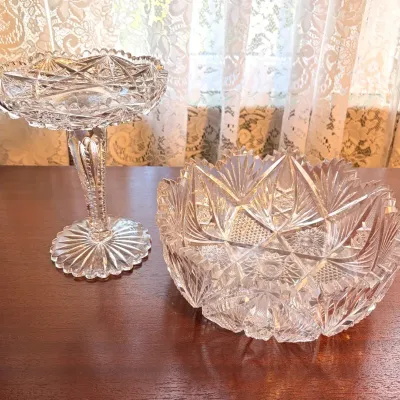 Antique American Brilliant Period (ABP) Cut Glass