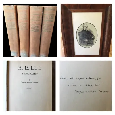 *FIRST EDITION/INSCRIBED* R.E. Lee: A Biography (4 Vols.)