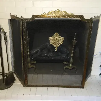 Fireplace Screen & Tools