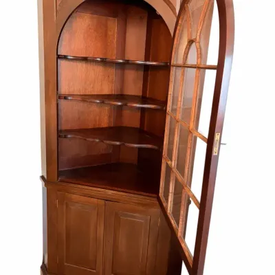 Solid Mahogany Corner Cupboard 