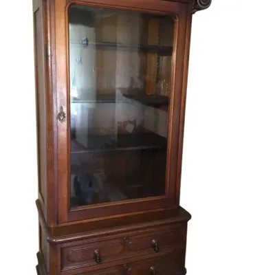 Empire Style Glass Front Display Case