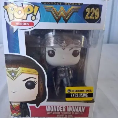 Funko Pop! Heroes Wonder Woman #229 vinyl figure, Entertainment Earth Exclusive, in original box.