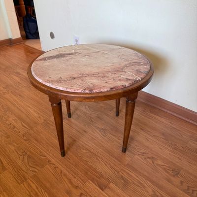 Sale Photo Thumbnail #3: Mid century marble table 