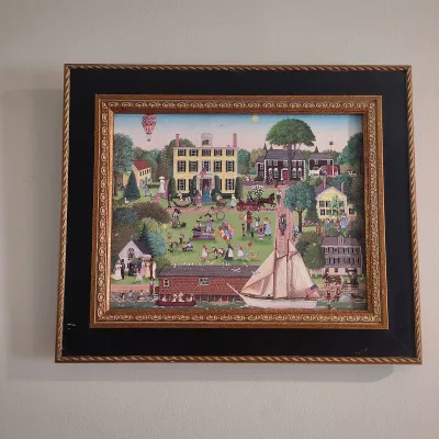 Cissy Buchanan "Anniversary Celebration" Signed Americana Print