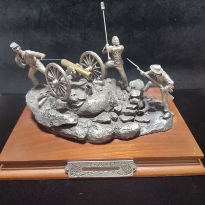 Chilmark "Pickett's Charge" Civil War Fine Pewter Sculpture by F.J. Barnum (1987)