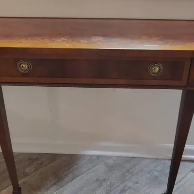 Hekman Copley Place Mahogany Demilune Console Sofa Table