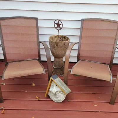 Sale Photo Thumbnail #125: Two Patio Chairs 