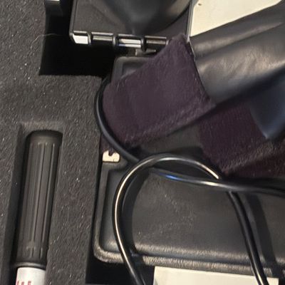 Sale Photo Thumbnail #67: Medical or optical equipment accessories housed inside a fitted foam carrying case.
