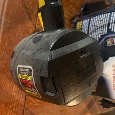 Sale Photo Thumbnail #117: Brinkmann Q-Beam Max Million II 2,000,000 candlepower rechargeable spotlight showing minor surface wear.