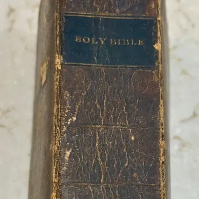 
1832 Miniature Holy Bible Old And New Testament