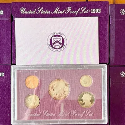 
(3) 1992 And (3) 1988 US Mint Coin Proof Sets