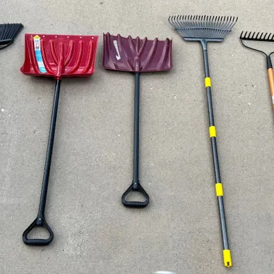 
Yard Tools - Rakes, Shovel, And Broom