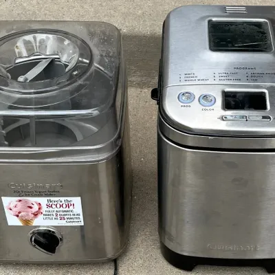 
Cuisinart Automatic Bread Maker Model CBK-110 And 2 Quart Ice Cream Maker Model ICE-30BC