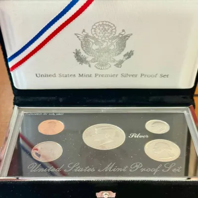 1992S US Mint Premier Silver Proof Set In Original Box With Paperwork