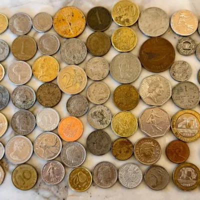 Assortment Of Vintage Foreign Coins