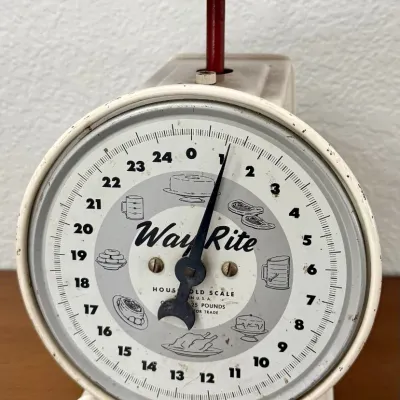 Vintage Way-rite Household Scale 25 Lbs.