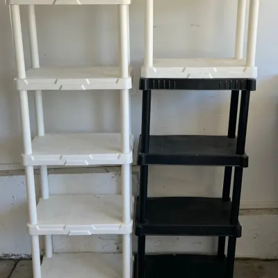 (2) Light Duty Plastic Shelves (as Is)