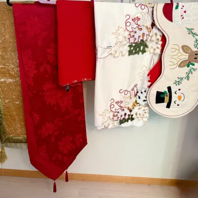 (3) Holiday Runners, (2) Table Cloths - Rachel Zoe