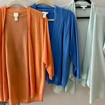 (5) Ladies Shrugs - (4)chicos, J. Jill - Size 2, 3 And Large