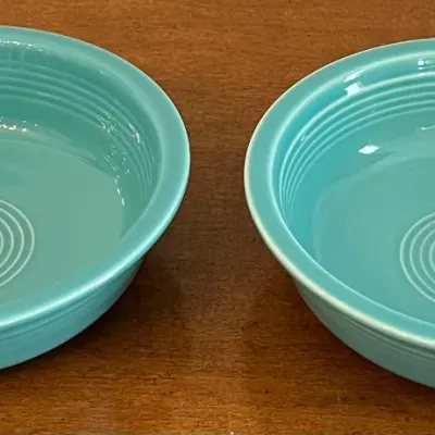 (2) Fiesta HLC USA Blue 7" Bowls