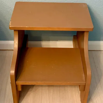 Painted Solid Wood Step Stool