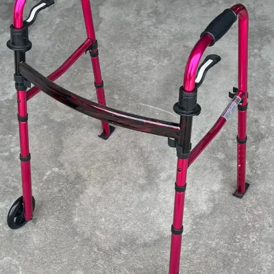 
Pink Walgreens 300lb Capacity Collapsible Walker