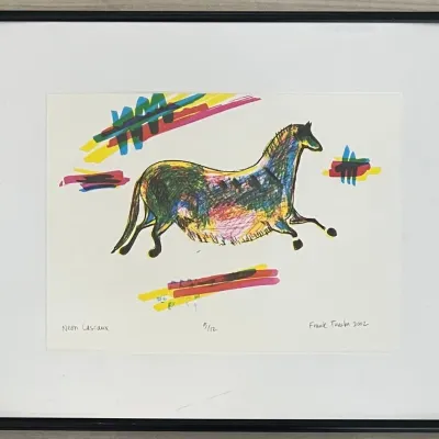 Frank Trueba 2002 Signed Limited Edition " Neon Lascaux" 5 Of 12 In Frame