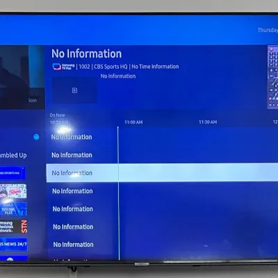 
Samsung Model UN58TU700DF 58" TV With Remote And Power Cord