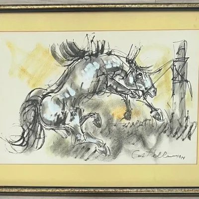 
Juan Carlos Castagnino Horse Lithograph In Frame