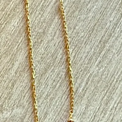 
Pair Of 18K Gold & Pearl Chain Earrings - Weight 1 Grams