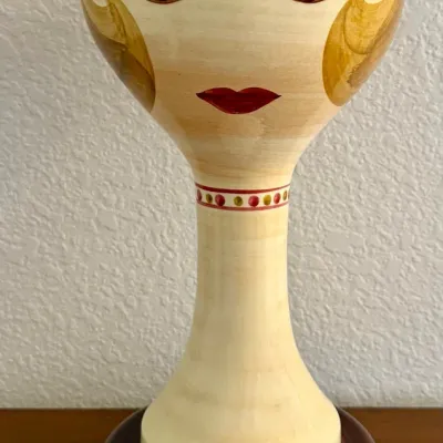 Vintage 1960's Stangl Pottery Mannequin Head Hat And Wig Stand