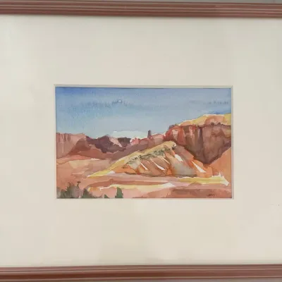 
Ibby Original Signed Framed Watercolor