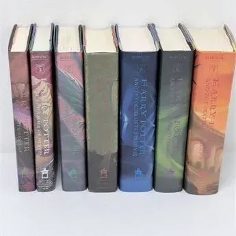 Sale Photo Thumbnail #2: Complete seven-volume hardcover set of J.K. Rowling's Harry Potter series, published by Scholastic.