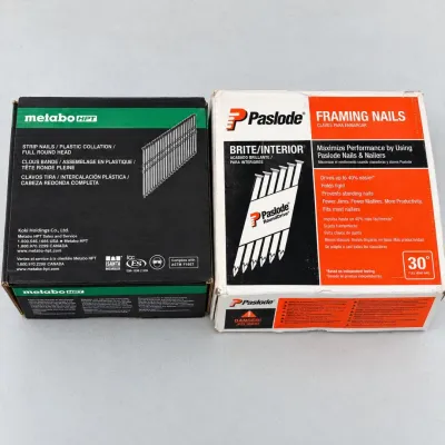 G metabo strip nails and paslode framing nails full boxes
